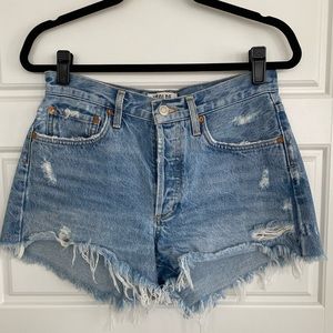 AGOLDE Parker denim short